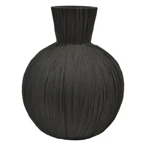 Noir Cement Decor Vase, Medium, Black by Casa Uno, a Vases & Jars for sale on Style Sourcebook