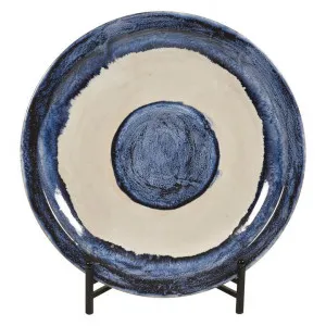 Mediterranean Ceramic Decor Plate on Stand by Casa Uno, a Decorative Plates & Bowls for sale on Style Sourcebook