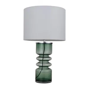 Julina Glass Base Table Lamp, Green by Lexi Lighting, a Table & Bedside Lamps for sale on Style Sourcebook