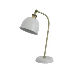 Lenna Metal Adjustable Desk Lamp, White by Lexi Lighting, a Desk Lamps for sale on Style Sourcebook