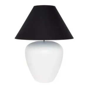 Picasso Ceramic Base Table Lamp, White / Black by Cozy Lighting & Living, a Table & Bedside Lamps for sale on Style Sourcebook