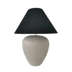 Picasso Ceramic Base Table Lamp, Taupe / Black by Cozy Lighting & Living, a Table & Bedside Lamps for sale on Style Sourcebook