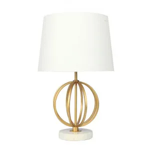 Loxton Metal & Marble Base Table lamp by Oriel Lighting, a Table & Bedside Lamps for sale on Style Sourcebook