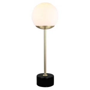 Milton Marble & Metal Art Deco Table Lamp by Oriel Lighting, a Table & Bedside Lamps for sale on Style Sourcebook