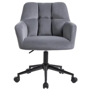 Kudos Velvet Fabric Office Chair, Grey by UBiZ Furniture, a Chairs for sale on Style Sourcebook