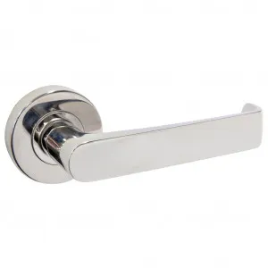 Torquay Lever Handle - Polished Stainless Steel by Häfele, a Door Knobs & Handles for sale on Style Sourcebook