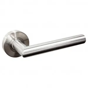 Glenelg Lever Handle - Satin Stainless Steel by Häfele, a Door Knobs & Handles for sale on Style Sourcebook