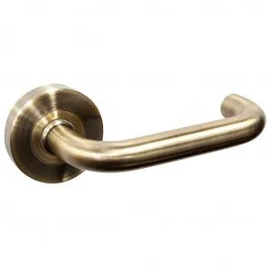 Prevelly Hollow Lever Handle - Antique Brass by Häfele, a Door Hardware for sale on Style Sourcebook