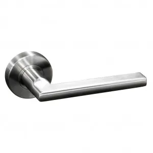 Bronte Lever Handle - Satin Stainless Steel by Häfele, a Door Hardware for sale on Style Sourcebook