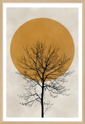 Autumn Sun Abstract tree silhouette by The Paper Tree, a Prints for sale on Style Sourcebook