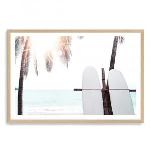 Surfers Sunset | Coastal Surf Boards by The Paper Tree, a Prints for sale on Style Sourcebook