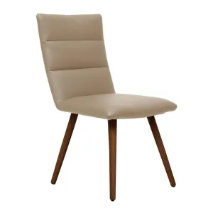 Hudson Dining Chair in Leather Mocha / Blackwood Stain by OzDesignFurniture, a Dining Chairs for sale on Style Sourcebook