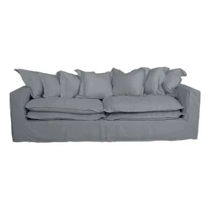 Soho 3 Seater Sofa in Linen Blue by OzDesignFurniture, a Sofas for sale on Style Sourcebook