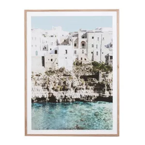 Amalfi Village Framed Print in 85 x 114cm by OzDesignFurniture, a Prints for sale on Style Sourcebook