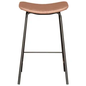 Birmington PU Leather & Steel Counter / Bar Stool, Brown / Black by Brighton Home, a Bar Stools for sale on Style Sourcebook