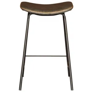 Birmington PU Leather & Steel Counter / Bar Stool, Dark Grey / Black by Brighton Home, a Bar Stools for sale on Style Sourcebook