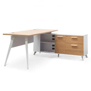 Stylus 160cm Right Return Executive Office Desk - Natural by Interior Secrets - AfterPay Available by Interior Secrets, a Desks for sale on Style Sourcebook
