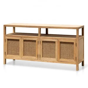 Tapia 1.6m Sideboard Unit - Natural with Rattan Doors by Interior Secrets - AfterPay Available by Interior Secrets, a Sideboards, Buffets & Trolleys for sale on Style Sourcebook