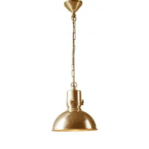 Augusta Brass Pendant Light, Large, Antique Brass by Emac & Lawton, a Pendant Lighting for sale on Style Sourcebook