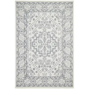 Seaside No.5555 Indoor / Outdoor Tribal Rug, 320x230cm, White by Rug Culture, a Outdoor Rugs for sale on Style Sourcebook