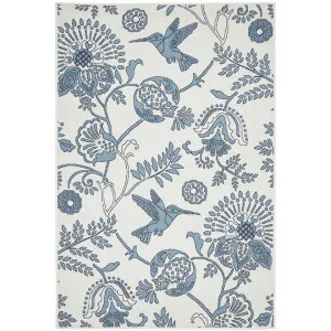Seaside No.7777 Indoor / Outdoor Modern Rug, 320x230cm, White / Blue by Rug Culture, a Outdoor Rugs for sale on Style Sourcebook