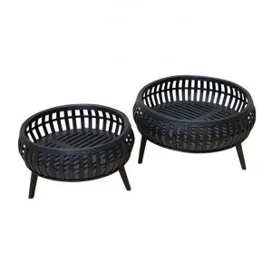 Cora 2 Piece Bamboo Planter Stand Set, Black by j.elliot HOME, a Plant Holders for sale on Style Sourcebook
