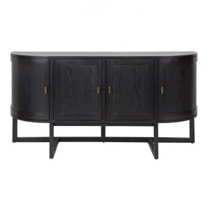 Theodore Wooden 4 Door Buffet Table, 160cm, Black by Cozy Lighting & Living, a Sideboards, Buffets & Trolleys for sale on Style Sourcebook