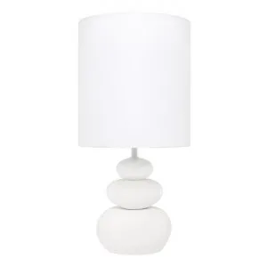 Koa Ceramic Base Table Lamp, White by Cozy Lighting & Living, a Table & Bedside Lamps for sale on Style Sourcebook