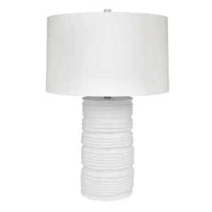 Matisse Ceramic Base Table Lamp, White by Cozy Lighting & Living, a Table & Bedside Lamps for sale on Style Sourcebook