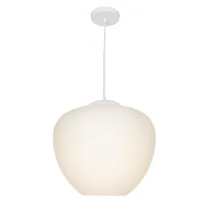 Helena Glass Pendant Light, Large, White by Cougar Lighting, a Pendant Lighting for sale on Style Sourcebook