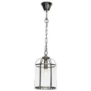 Clovelly Metal & Glass Pendant Light, Small, Chrome by Cougar Lighting, a Pendant Lighting for sale on Style Sourcebook