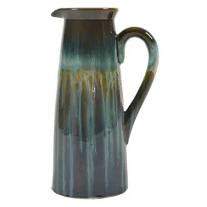 Santorini Ceramic Decor Jug by Casa Sano, a Vases & Jars for sale on Style Sourcebook