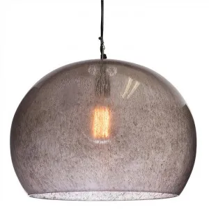 Nottinham Dome Glass Pendant Light, Smoke by Casa Uno, a Pendant Lighting for sale on Style Sourcebook