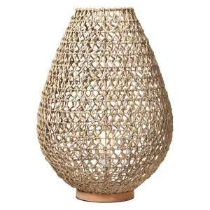 Capri Woven Paper Table Lamp, Large, Latte by Casa Uno, a Table & Bedside Lamps for sale on Style Sourcebook