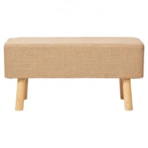 Rover Jute & Pine Timber Ottoman Bench by Casa Uno, a Ottomans for sale on Style Sourcebook