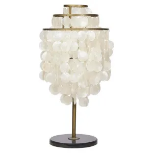 Tyro Capiz Shell Tierred Table Lamp by Casa Uno, a Table & Bedside Lamps for sale on Style Sourcebook