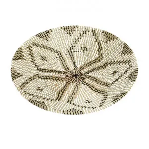 Tutti Chromi Woven Seagrass Décor Platter / Wall Art, Large by Superb Lifestyles, a Decorative Plates & Bowls for sale on Style Sourcebook
