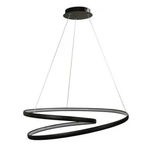 Infinity Spiral Dimmable LED Pendant Light, Black by Oriel Lighting, a Pendant Lighting for sale on Style Sourcebook