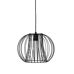 Malo Metal Wire Pendant Light, Small, Black by Oriel Lighting, a Pendant Lighting for sale on Style Sourcebook