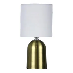 Espen Metal Base Touch Table Lamp, Antique Brass by Oriel Lighting, a Table & Bedside Lamps for sale on Style Sourcebook