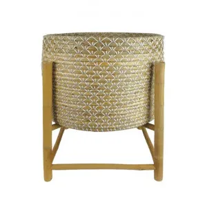 Sioux Seagrass Planter on Bamboo Stand by Coast To Coast Home, a Plant Holders for sale on Style Sourcebook