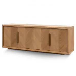 Miriam 2m Buffet Unit - Dusty Oak with Gold Handle by Interior Secrets - AfterPay Available by Interior Secrets, a Sideboards, Buffets & Trolleys for sale on Style Sourcebook