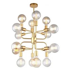 Hexa Iron Pendant Light, 16 Light, Matt Gold by CLA Ligthing, a Pendant Lighting for sale on Style Sourcebook