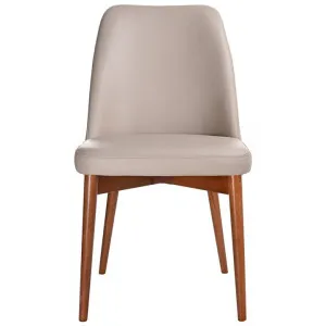Strano Leather Dining Chair, Light Mocha / Blackwood by OZW Furniture, a Dining Chairs for sale on Style Sourcebook