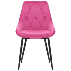 Emma Velvet Fabric Dining Chair, French Rose by Maison Furniture, a Dining Chairs for sale on Style Sourcebook