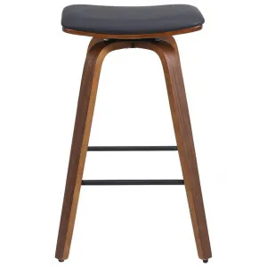 Cooper Bar Stool, Black / Walnut by Philuxe Home, a Bar Stools for sale on Style Sourcebook