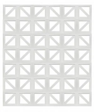 Traverse  Breeze Block White Small by Hardware Concepts, a Fencing for sale on Style Sourcebook