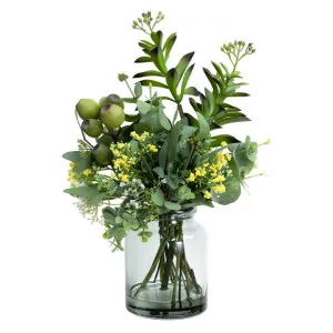 Daintree Artificial Gumnut & Native Arrangement in Vase, Type A by Glamorous Fusion, a Plants for sale on Style Sourcebook