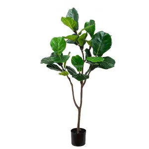 Glamorous Fusion Potted Artificial Fiddle Leaf Fig Tree, 130cm by Glamorous Fusion, a Plants for sale on Style Sourcebook