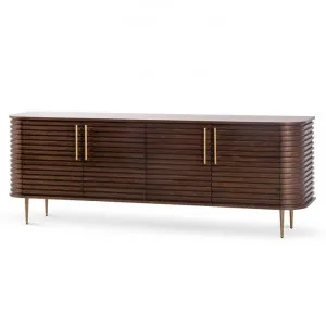 Domenic 2.2m Buffet Unit - Walnut by Interior Secrets - AfterPay Available by Calibre Furniture, a Sideboards, Buffets & Trolleys for sale on Style Sourcebook